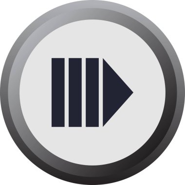 Sağ simgeye ok, vektör illüstrasyonu