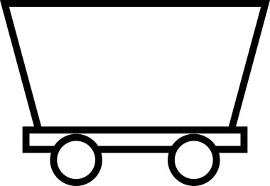 benim tramvay ikon vektör illüstrasyonu