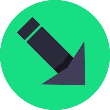 eğik ok simgesi, vektör illüstrasyonu