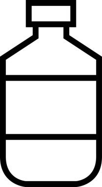 süt şişesi simgesi, vektör illüstrasyonu 