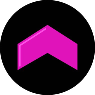 ok yukarı simgesi, vektör illüstrasyonu