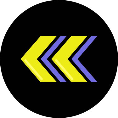 ok basit web simgesi, vektör illüstrasyonu 