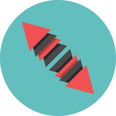 ok basit web simgesi, vektör illüstrasyonu 