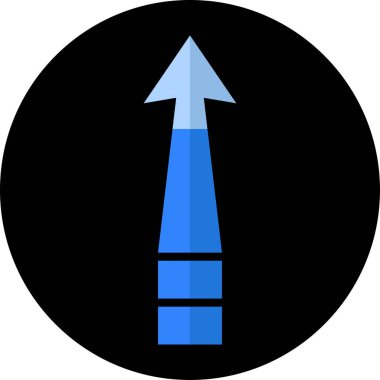 ok yukarı simgesi, vektör illüstrasyonu