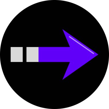 ok basit web simgesi, vektör illüstrasyonu 