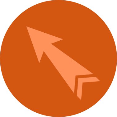 ok basit web simgesi, vektör illüstrasyonu 