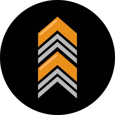 ok yukarı simgesi, vektör illüstrasyonu