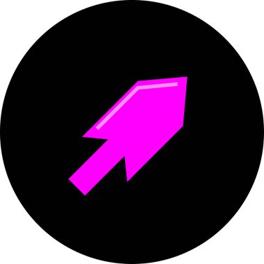 ok basit web simgesi, vektör illüstrasyonu 