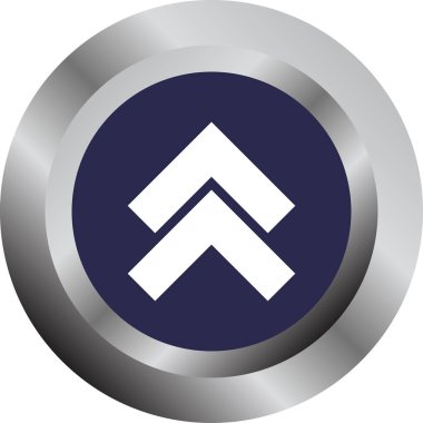 ok yukarı simgesi, vektör illüstrasyonu