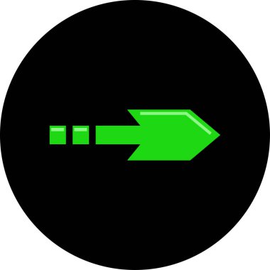 ok simgesi, vektör illüstrasyonu