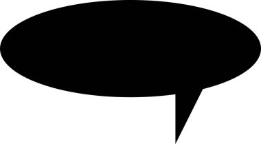 konuşma balonu simgesinin üzerine beyaz izole 