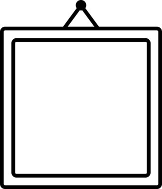 boş resim çerçevesi beyaz arkaplanda izole edildi