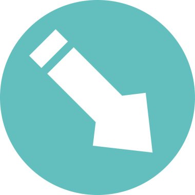 ok simgesinin vektör illüstrasyonu