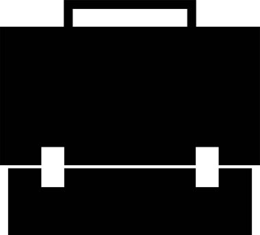 Evrak çantası Satırı Simge Vektörü İllüstrasyonu
