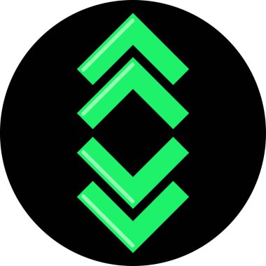 ok simgesi, vektör illüstrasyonu