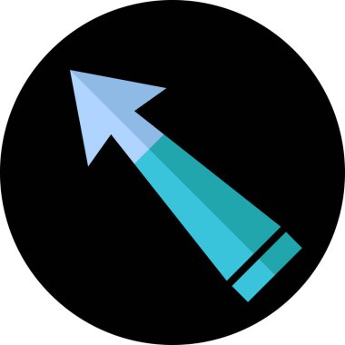 Bir ok simgesinin vektör illüstrasyonu