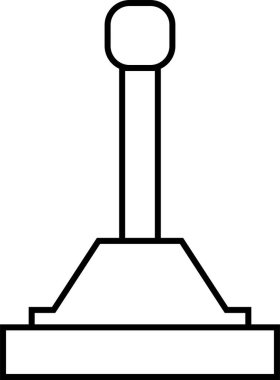 Vites kutusu simgesi. Hız değiştiren vektör çizimi beyaza izole edildi