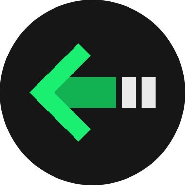 ok simgesi, vektör illüstrasyonu