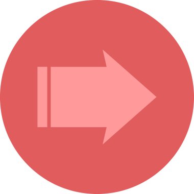 ok yönü simgesi rozet biçiminde