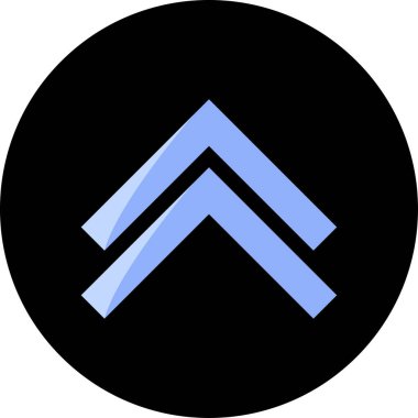 yön ok yukarı simge, vektör illüstrasyon tasarımı