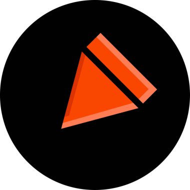 düz biçim vektör illüstrasyonunda kırmızı ok simgesi