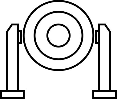 Sahne ışığı. Web simgesi basit illüstrasyon