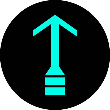 ok yukarı simgesi, vektör illüstrasyonu