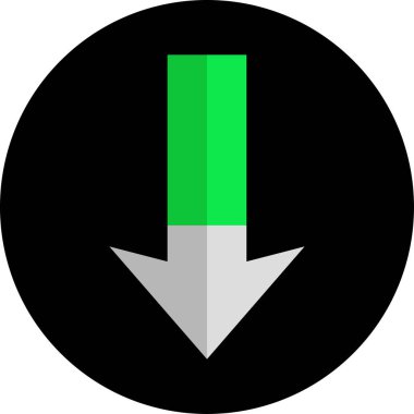 ok basit web simgesi, vektör illüstrasyonu 