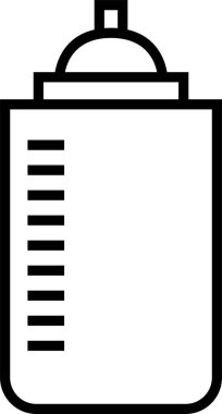 Çocuklar için şişe vektör illüstrasyonu