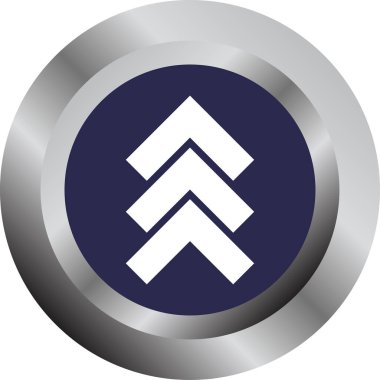 ok yukarı simgesi, vektör illüstrasyonu