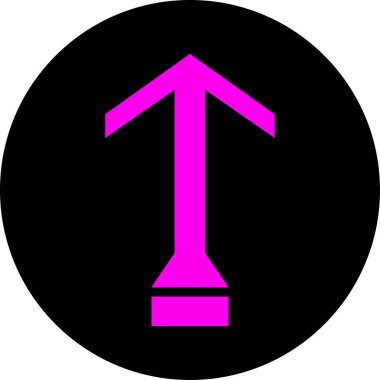 ok yukarı simgesi, vektör illüstrasyonu