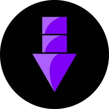 Basit ok simgesi vektör illüstrasyonu