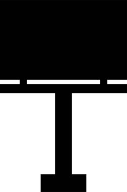 Sunum için boş reklam panosu vektör simgesi