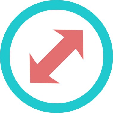 Basit ok simgesi vektör illüstrasyonu