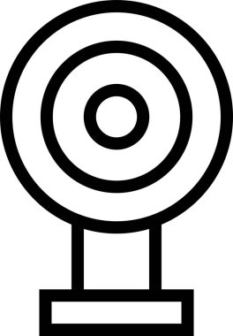 Beyaz arka plan üzerinde izole web kamera simgesi