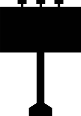 Sunum için boş reklam panosu vektör simgesi