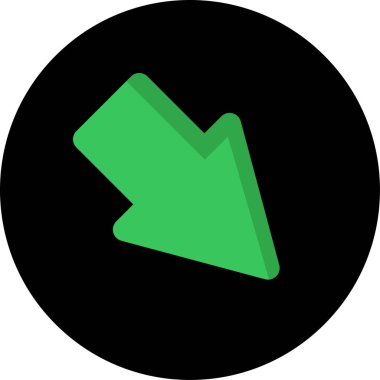 eğik ok simgesi, vektör illüstrasyonu