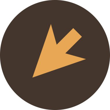 Basit ok simgesi vektör illüstrasyonu