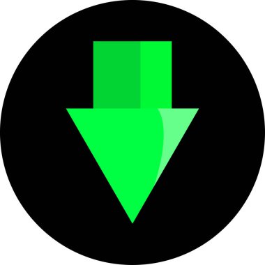 ok basit web simgesi, vektör illüstrasyonu 