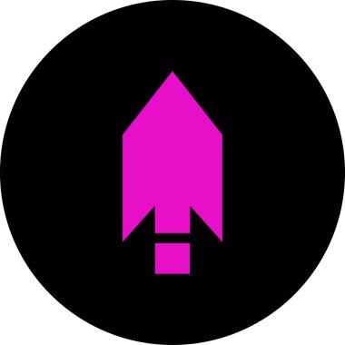 ok yukarı simgesi, vektör illüstrasyonu