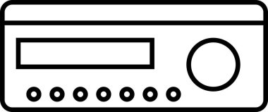 stereo web simgesi vektör illüstrasyonu