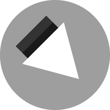 Basit ok simgesi vektör illüstrasyonu