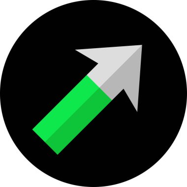 eğik ok simgesi, vektör illüstrasyonu