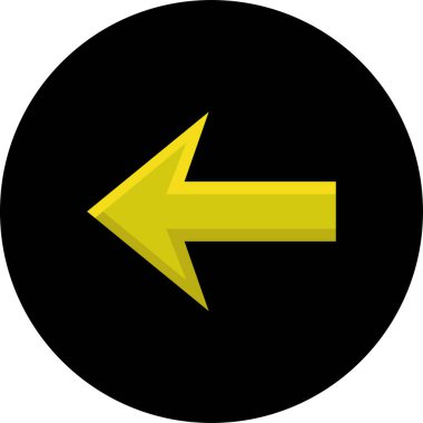 Basit ok simgesi vektör illüstrasyonu