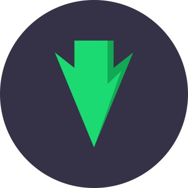 ok basit web simgesi, vektör illüstrasyonu 