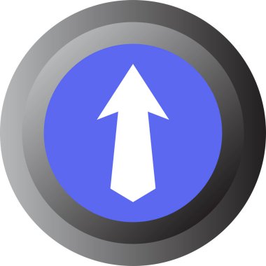 ok yukarı simgesi, vektör illüstrasyonu