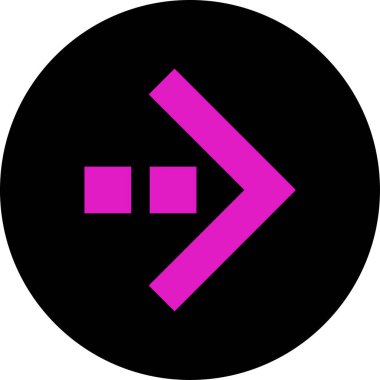 Sağ Ok simgesi, vektör illüstrasyonu