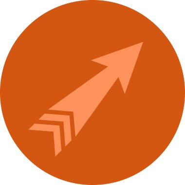 eğik ok simgesi, vektör illüstrasyonu