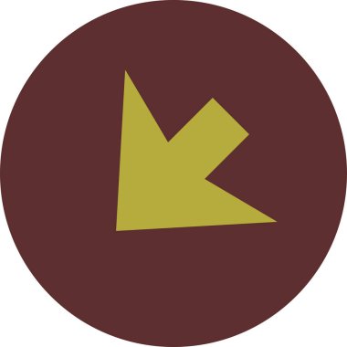 Basit ok simgesi vektör illüstrasyonu