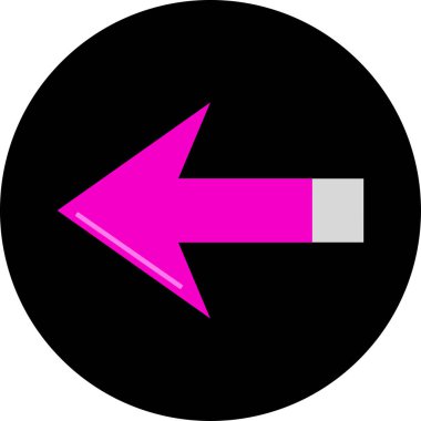 Basit ok simgesi vektör illüstrasyonu